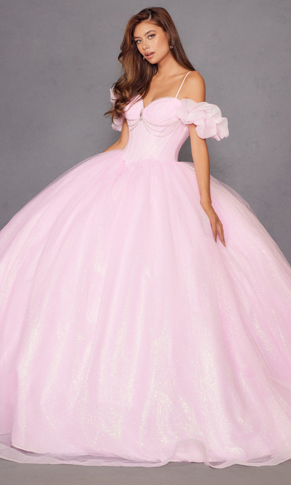 Juliet Dresses JT1487H - Sweetheart Cold Shoulder Ballgown Quinceanera Dresses