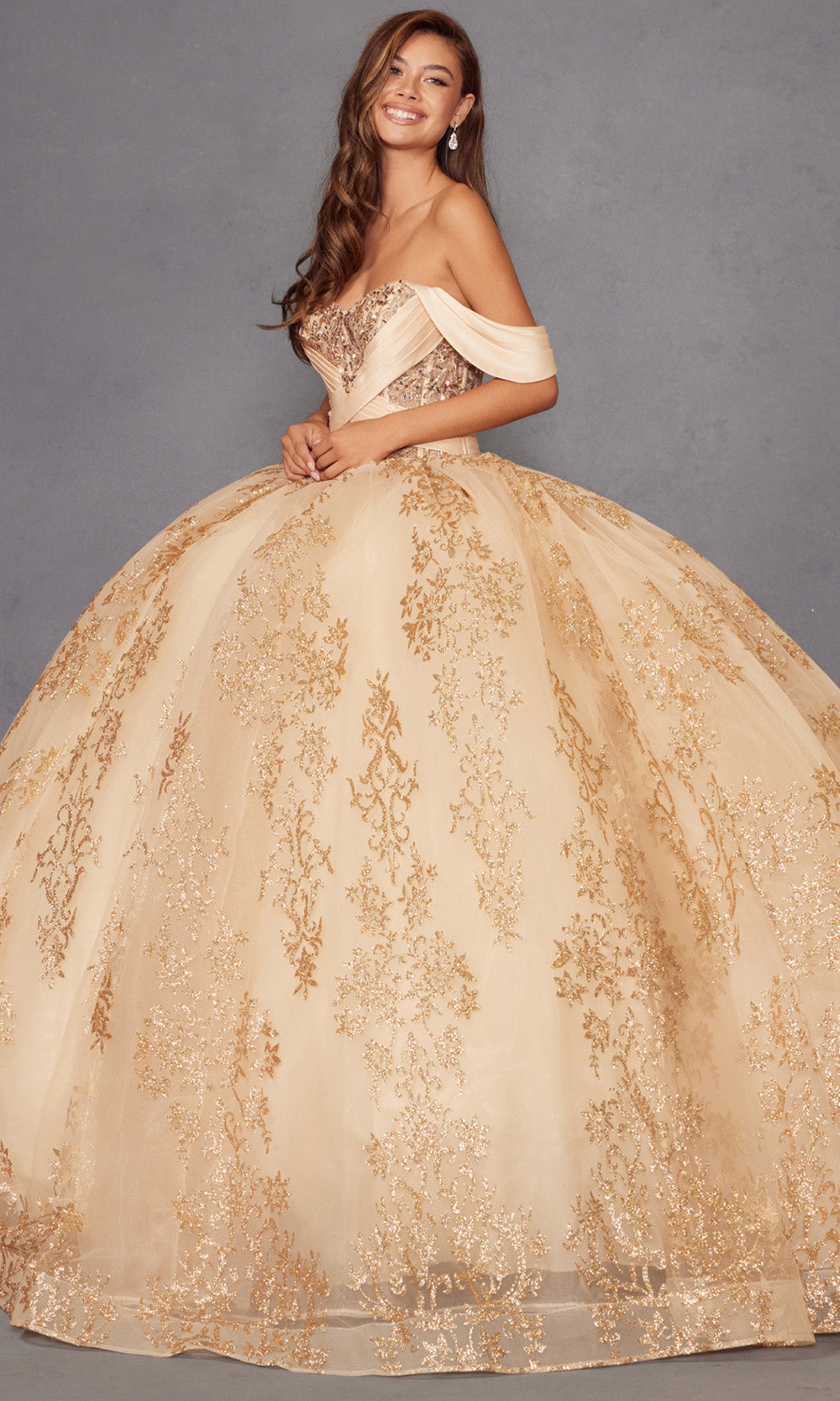 Juliet Dresses JT1488H - Crisscross Bodice Sweetheart Ballgown Quinceanera Dresses
