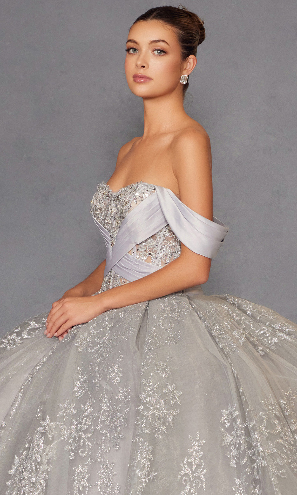 Juliet Dresses JT1488H - Crisscross Bodice Sweetheart Ballgown Quinceanera Dresses