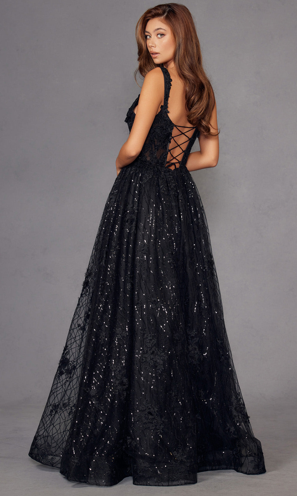 Juliet Dresses JT2495A - Sweetheart Sequin Floral Evening Gown Prom Dresses