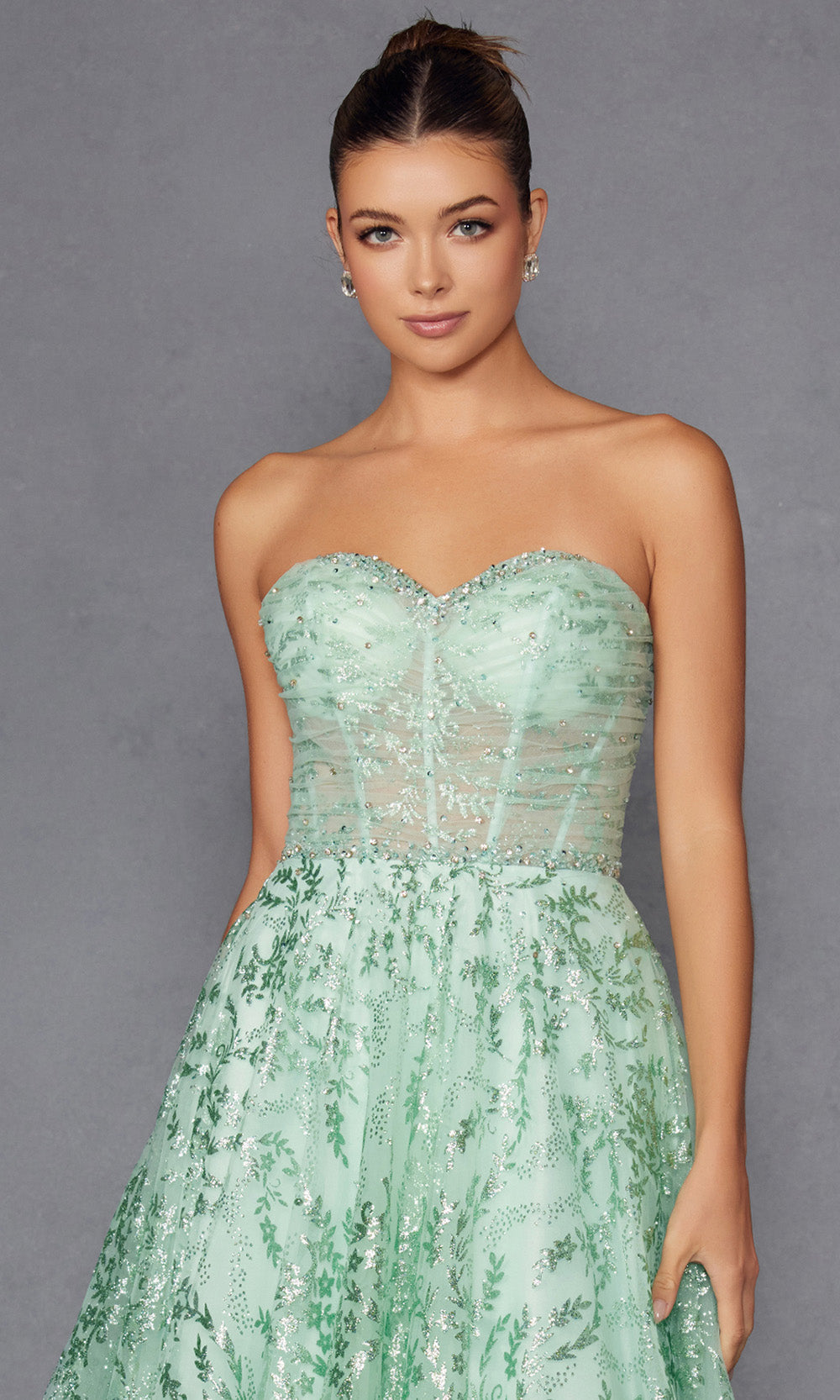Juliet Dresses JT2547S - Sweetheart Corset Embellished Dress Prom Dresses