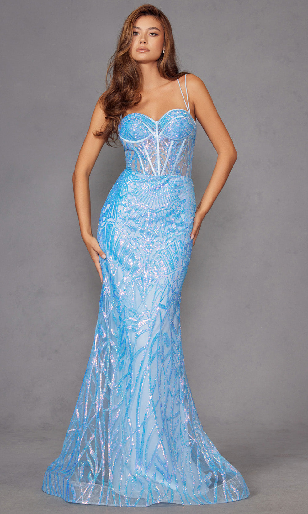 Juliet Dresses JT2886C - Sparkle Sweetheart Gown with Lace-Up Back Pageant Dresses