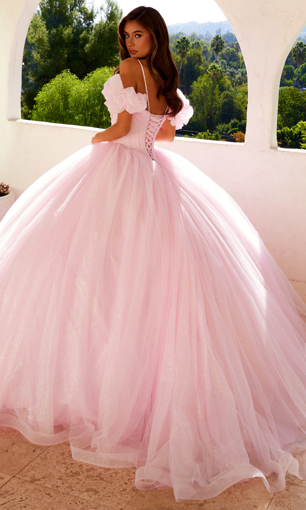 Juliet Dresses JT1487H - Sweetheart Cold Shoulder Ballgown Quinceanera Dresses