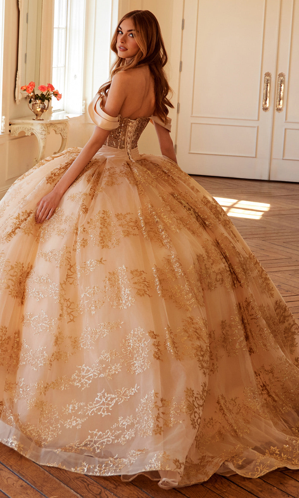 Juliet Dresses JT1488H - Crisscross Bodice Sweetheart Ballgown Quinceanera Dresses