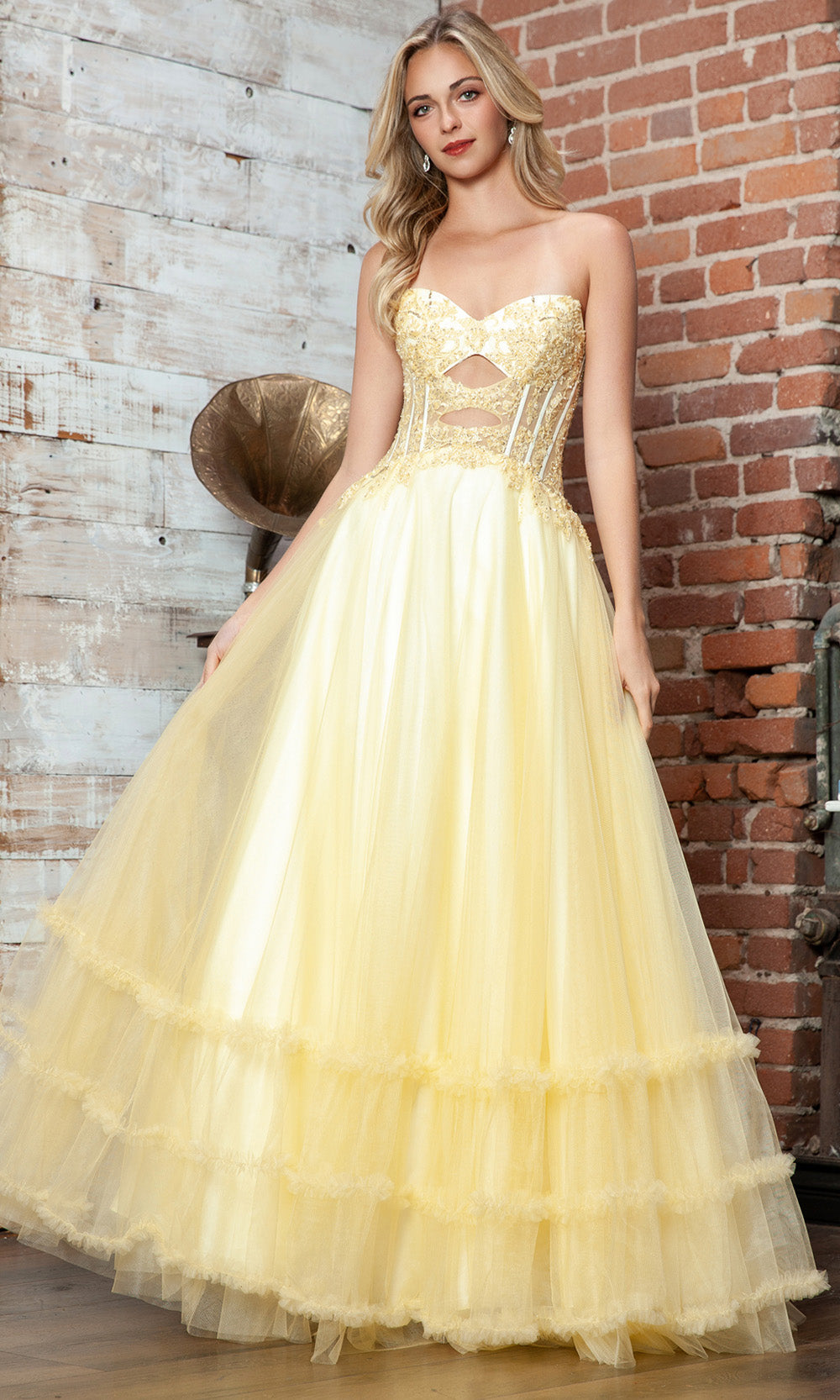 Juliet Dresses JT2561S - Embroidered Top Sweetheart Long Dress Prom Dresses