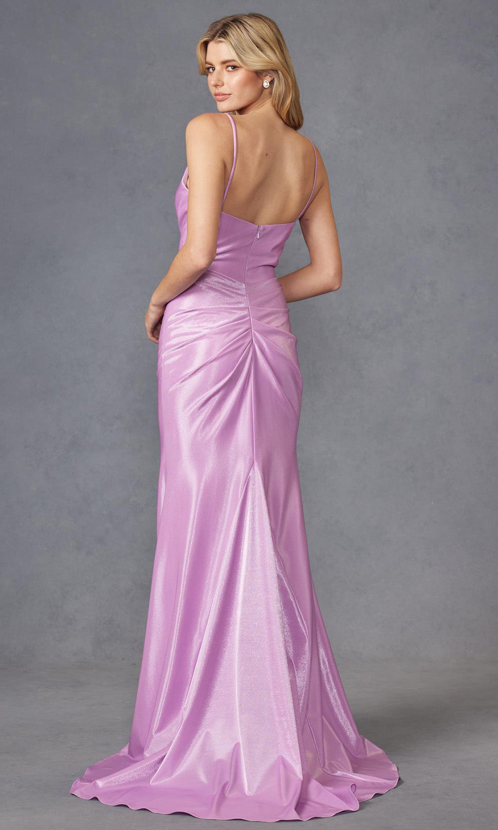 Juliet Dresses JT2891S - Ruched Ornate Spaghetti Strap Gown Prom Dresses