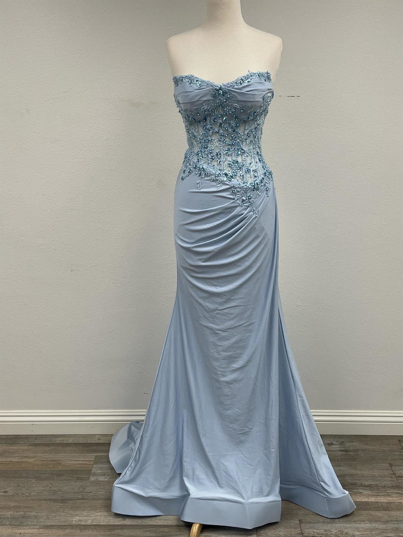 Nox Anabel C1345 - Rhinestone Embellished Mermaid Gown