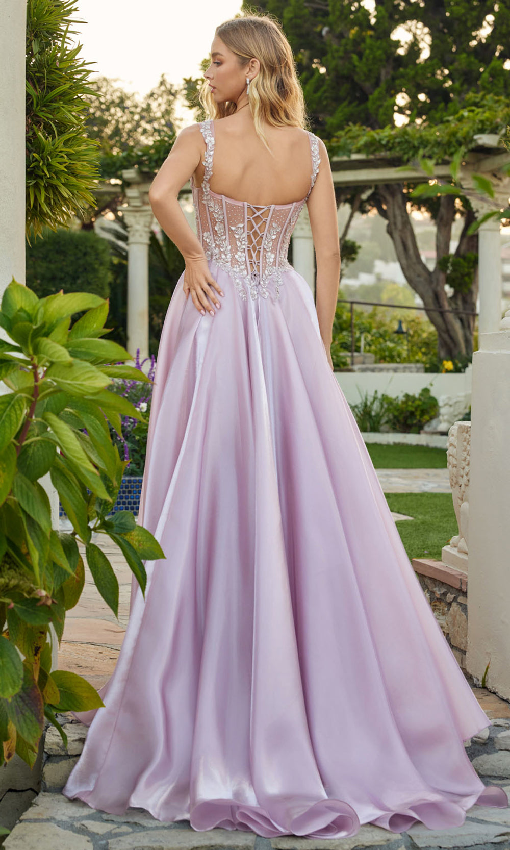 Juliet Dresses JT2639G - Sweetheart Floral Evening Dress Prom Dresses in Rose