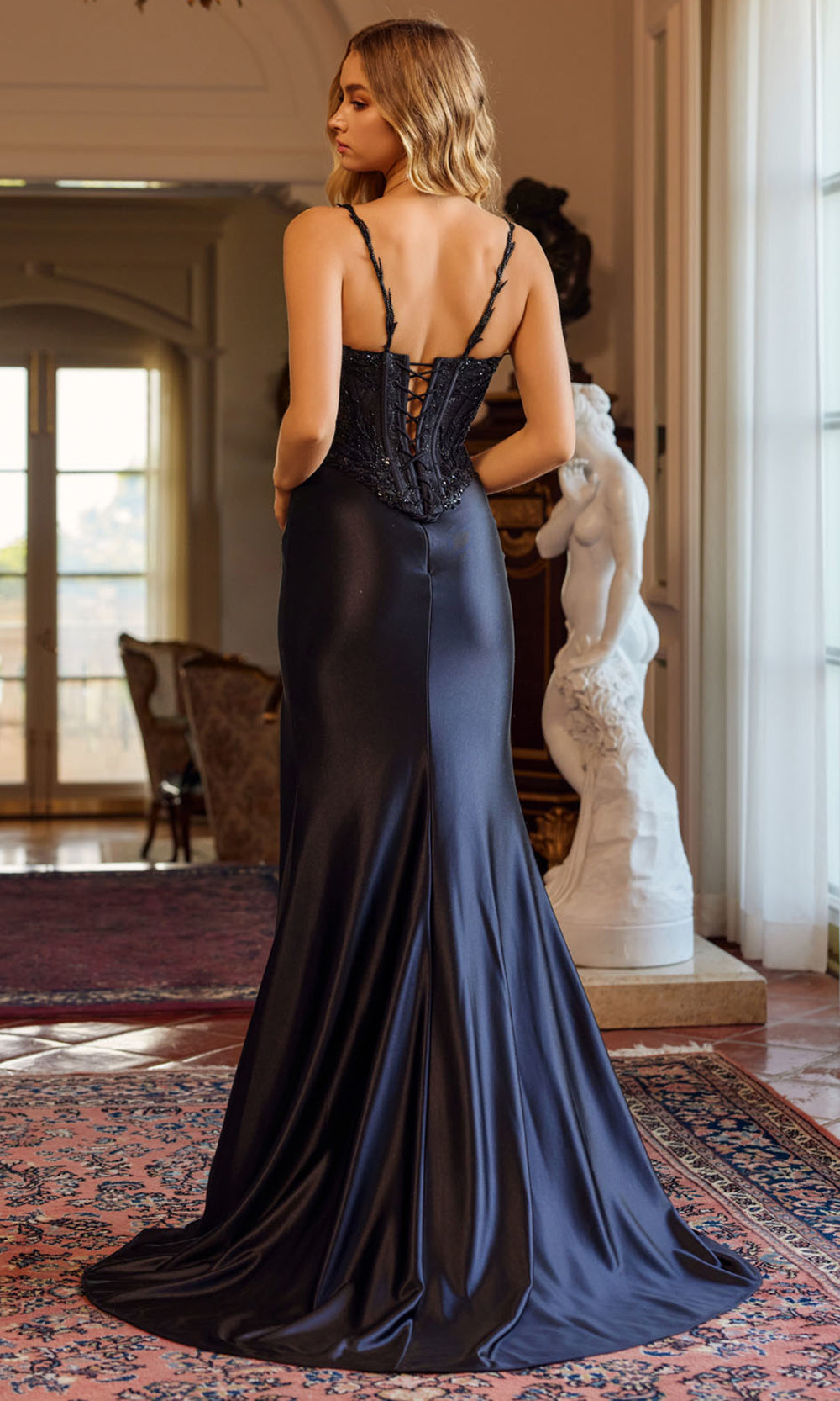 Juliet Dresses JT2645K - Sweetheart Embellished Evening Dress Prom Dresses in Black