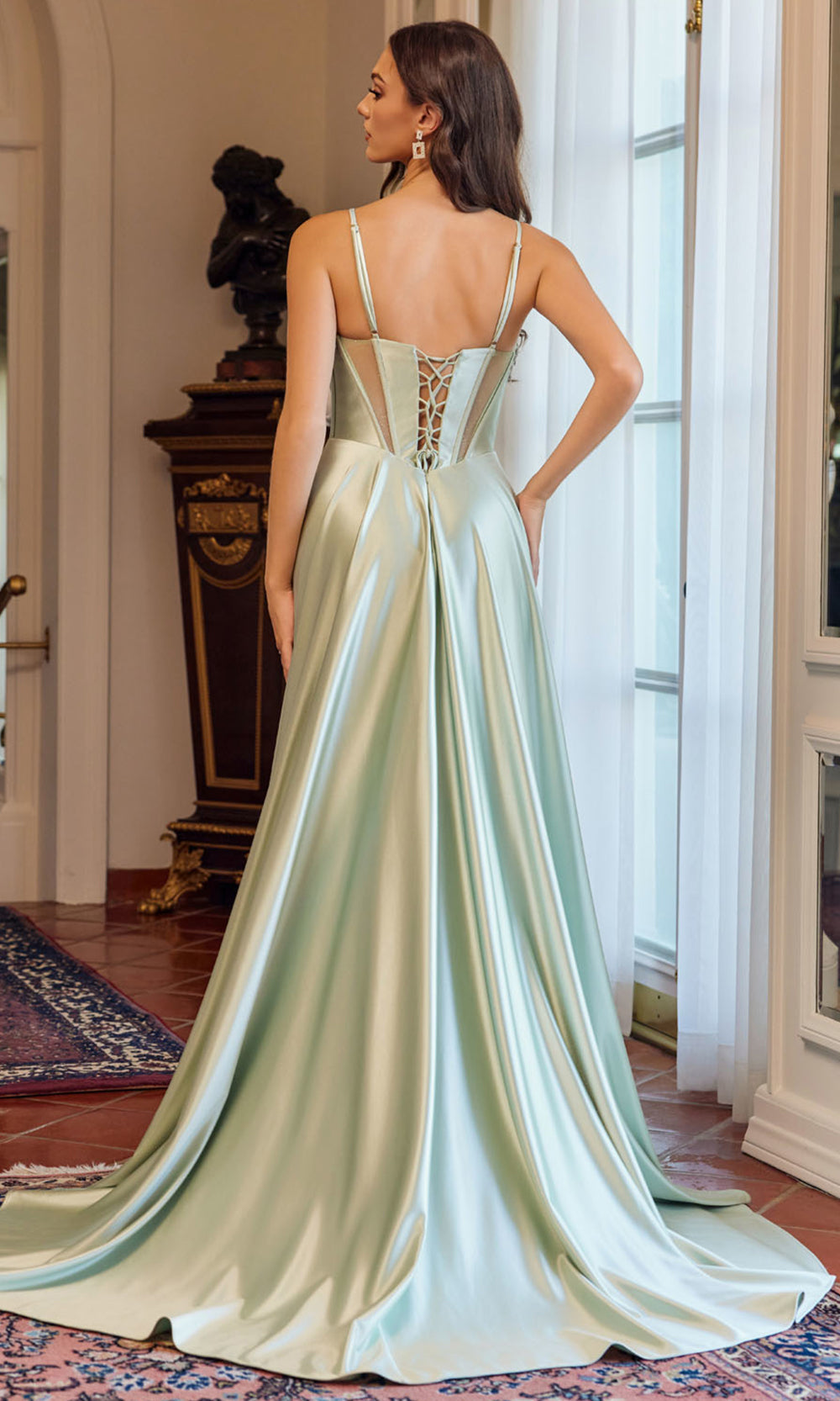 Juliet Dresses JT2711T - Cut Out Sheer Bodice Evening Dress Prom Dresses in 