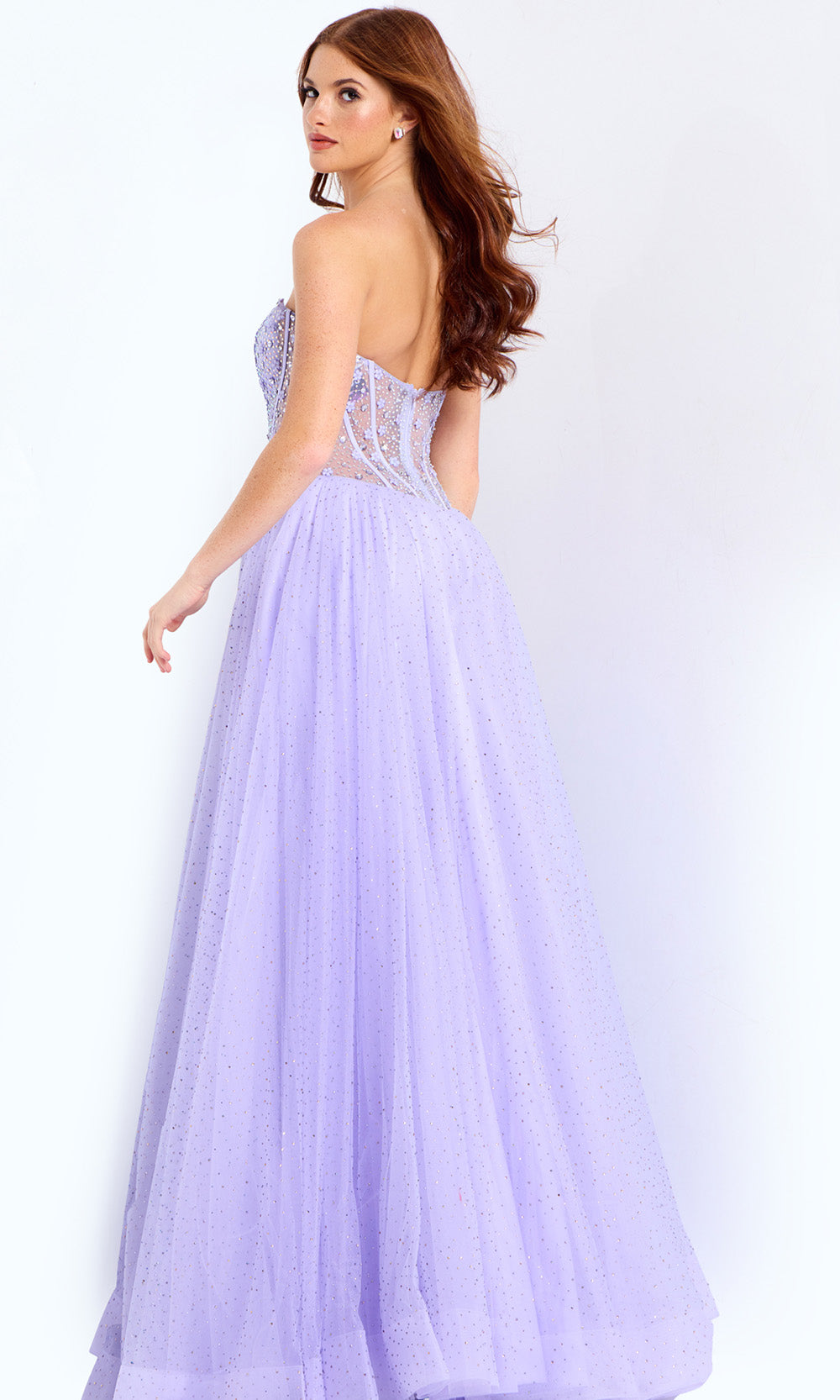 Jovani 48309 - Sweetheart Beaded Tulle Ballgown