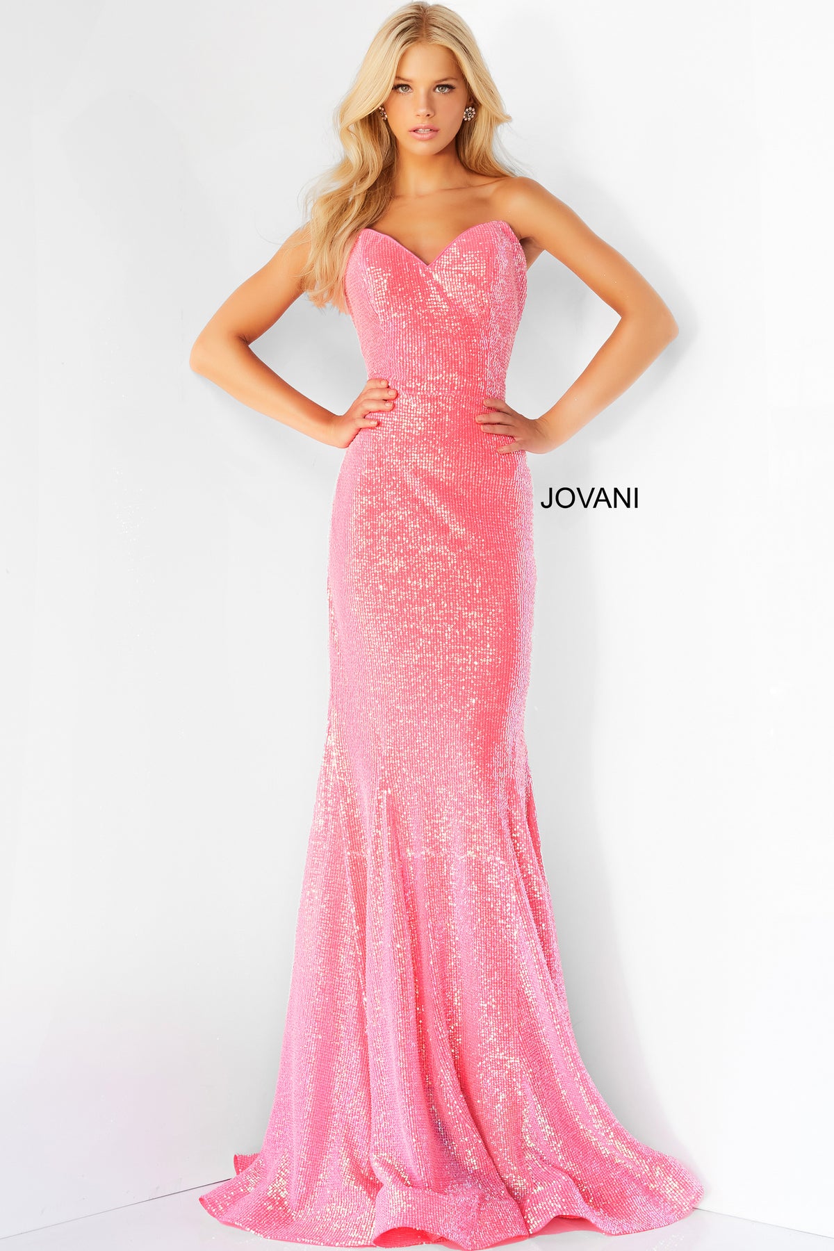 Jovani  04831 - Strapless Sequin Mermaid Gown