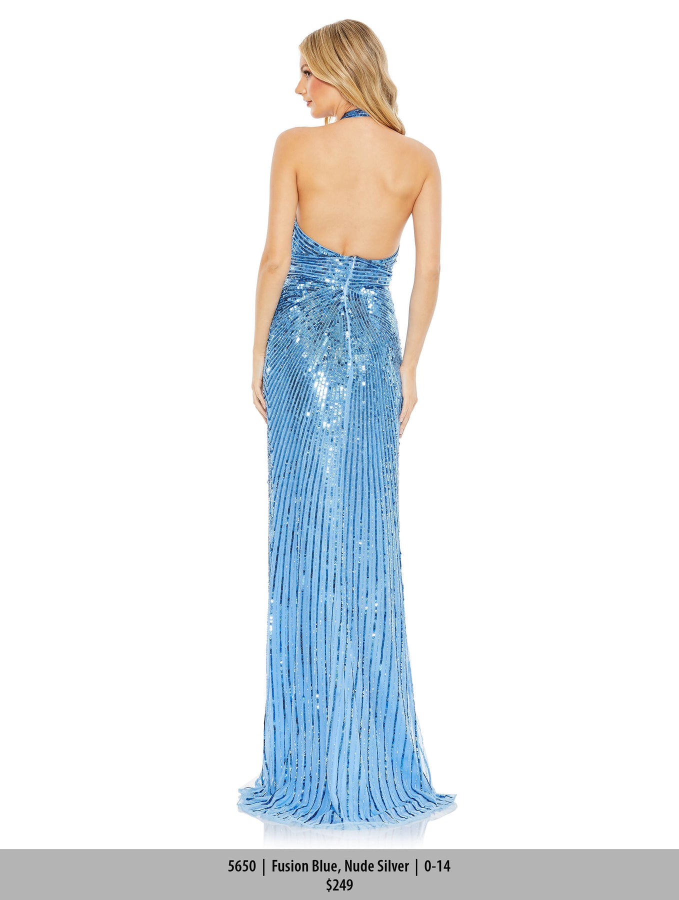 Mac Duggal 5650 - Sequined Evening Gown