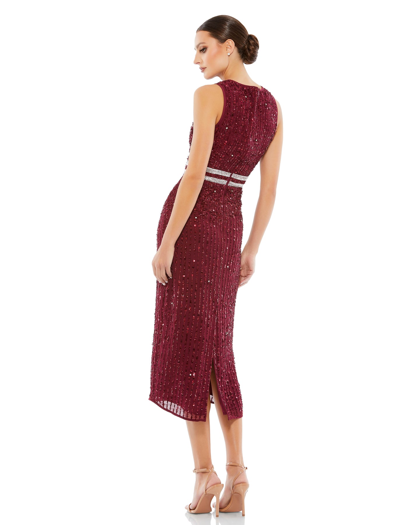 Mac Duggal 10509 - Jewel Neck Embellished Evening Dress