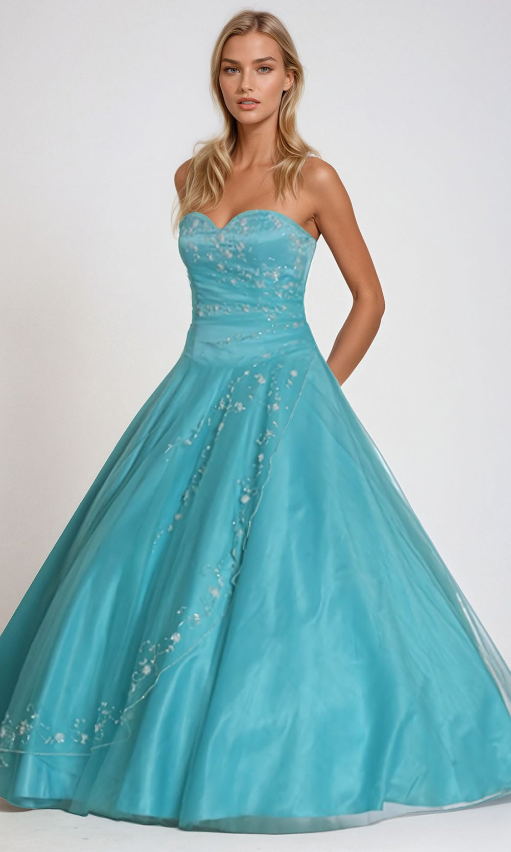 Juliet Dresses 1067 - Sweetheart Lace-Up Back Ballgown Ball Gowns