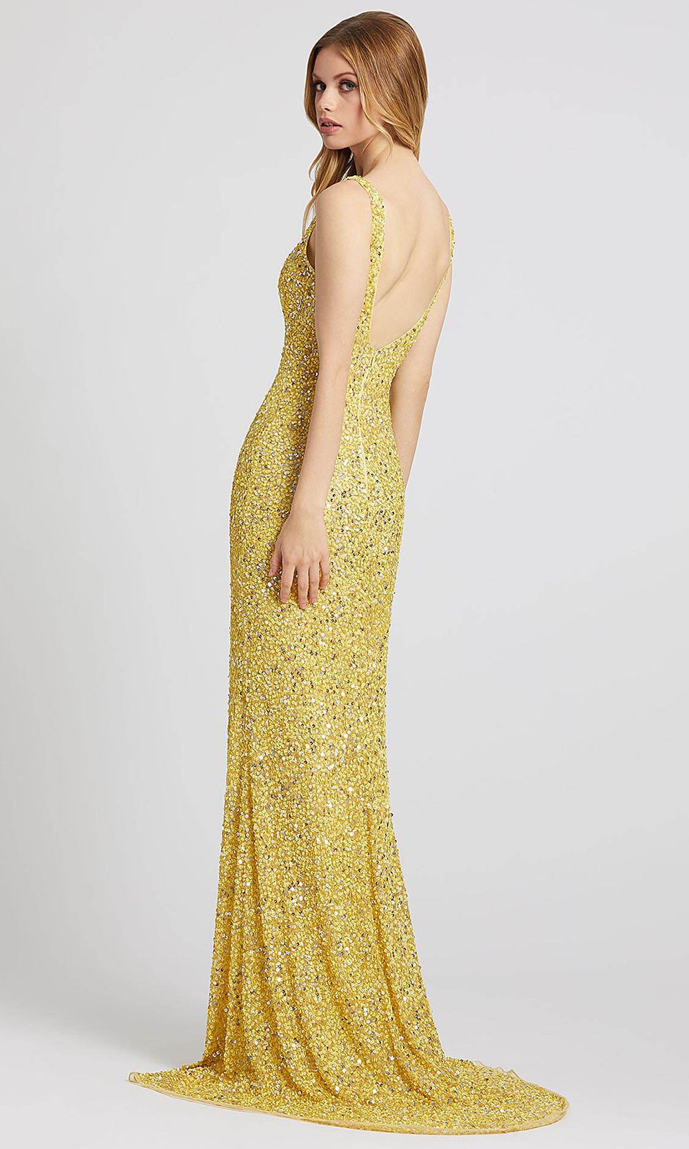Mac Duggal 1068L - Scoop Back Sequin Evening Dress