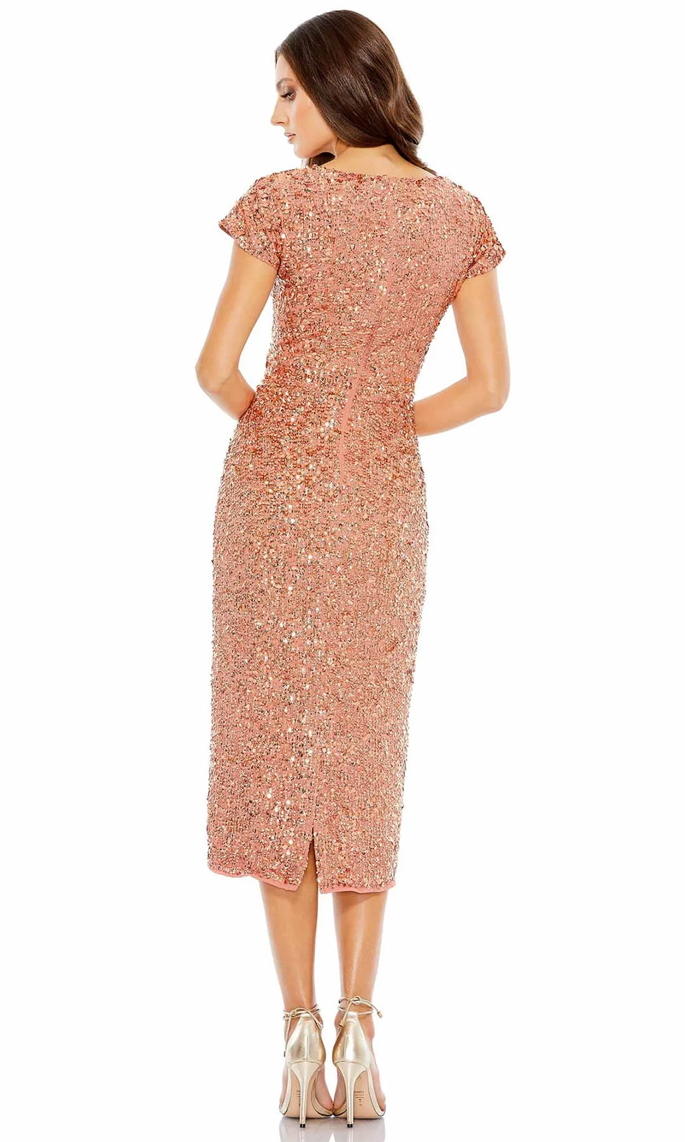 Mac Duggal 10766 - Short Sleeve Sequin Cocktail Dress Special Occasion Dresses