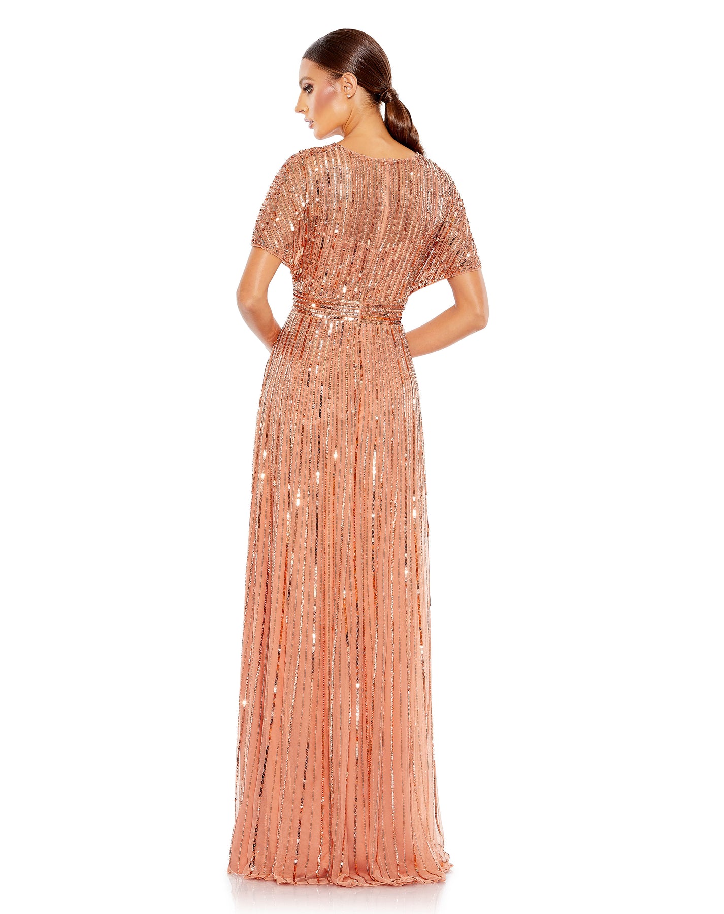 Mac Duggal 10868 - Sequin Ornate A-Line Evening Dress