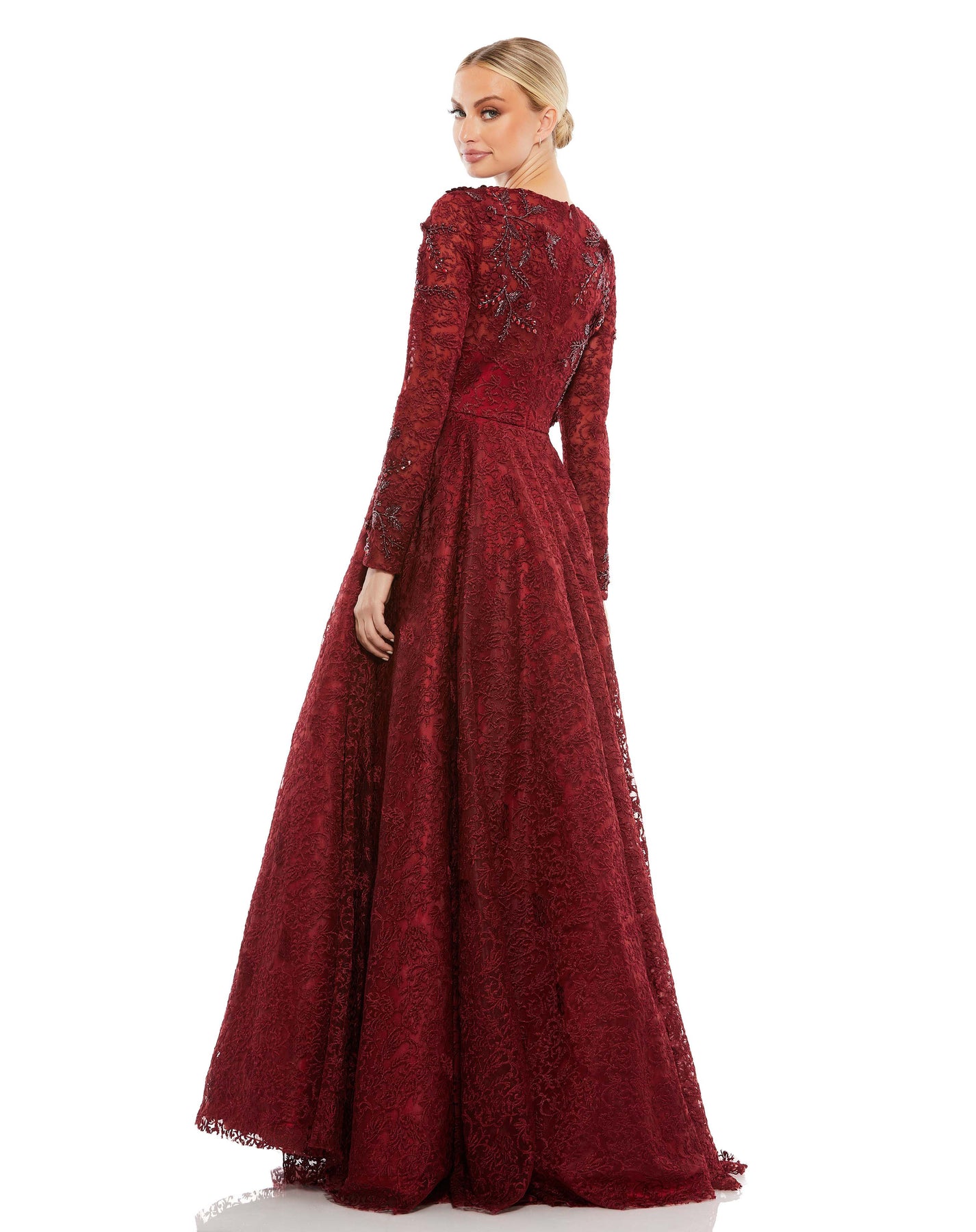 Mac Duggal Evening - 11121D Long Sleeve A-line Gown