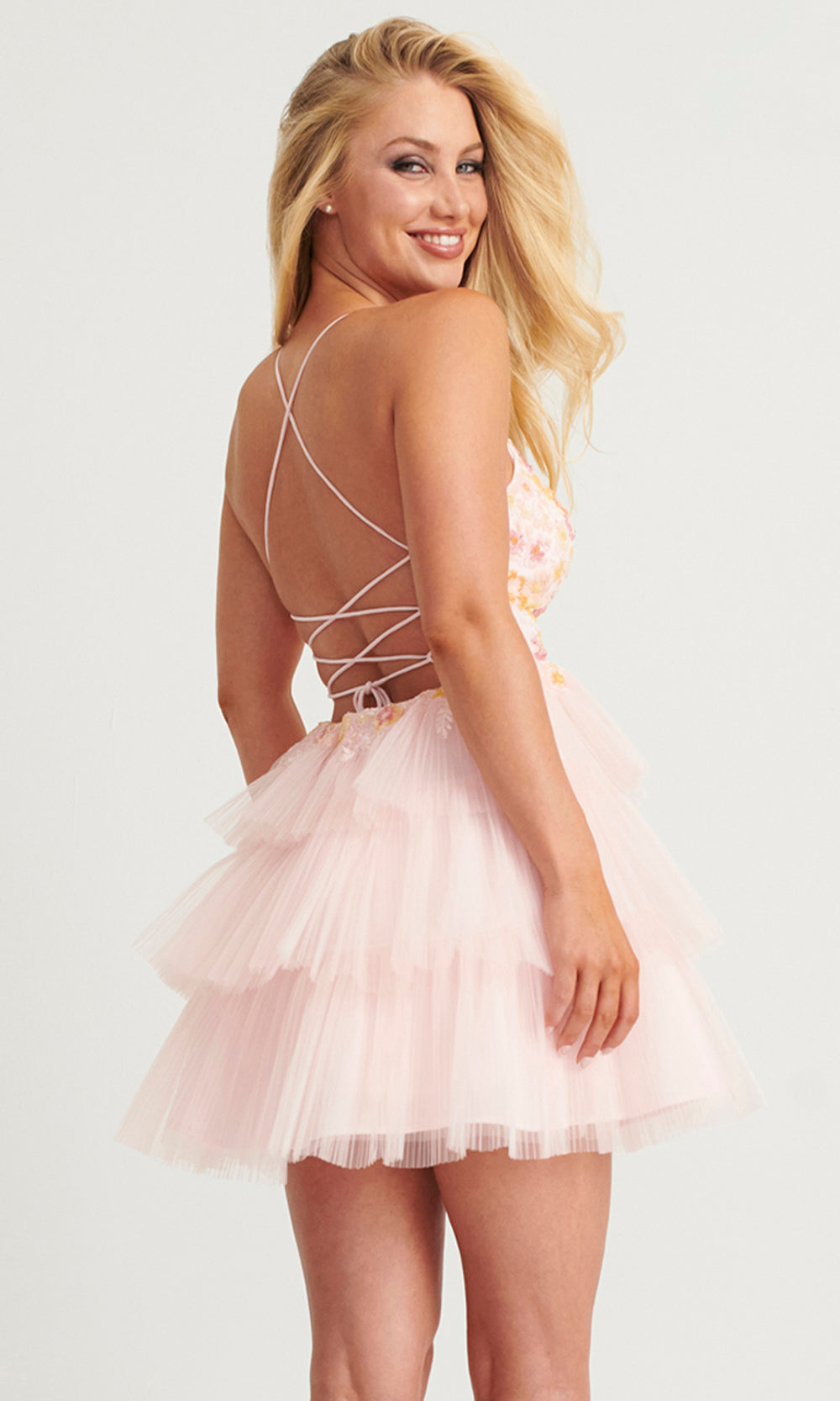 Faviana 11125 - Tiered Tulle Cocktail Dress Special Occasion Dresses