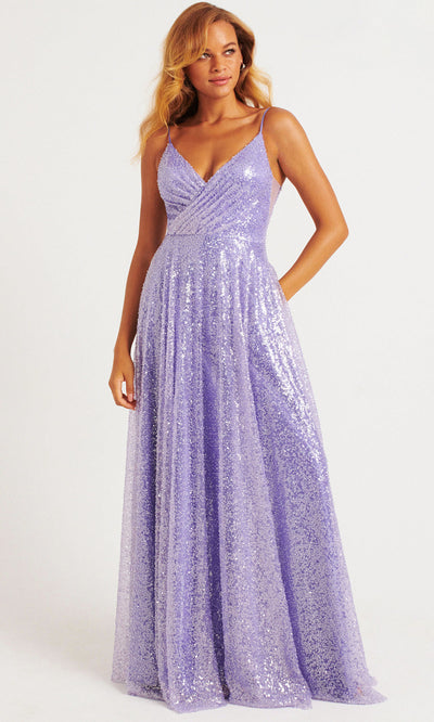 Faviana 11203 - Radiant Sequin Mesh A-Line Gown Prom Dresses