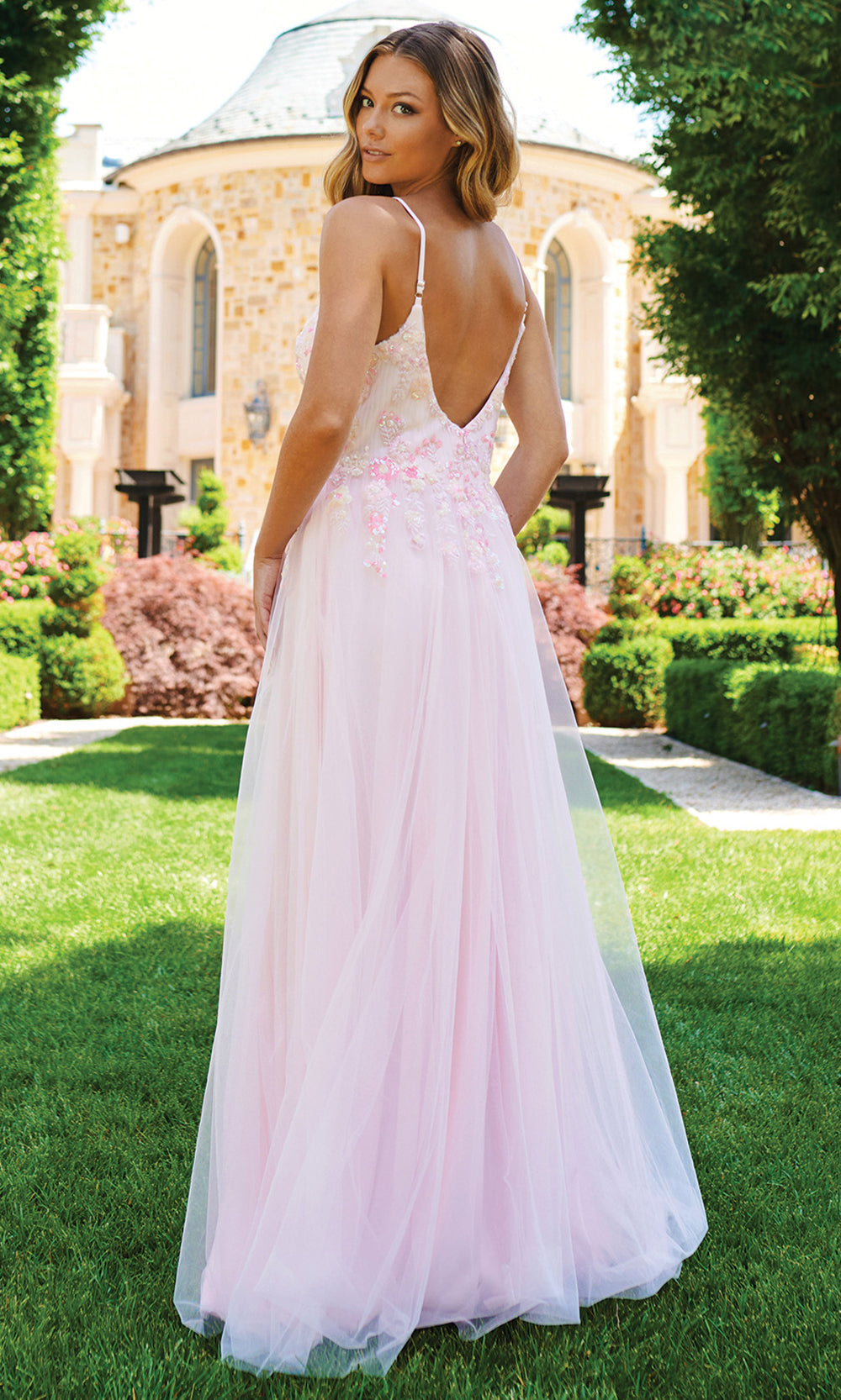 Faviana 11232 - Tulle Spaghetti Strap Layered Dress Prom Dresses