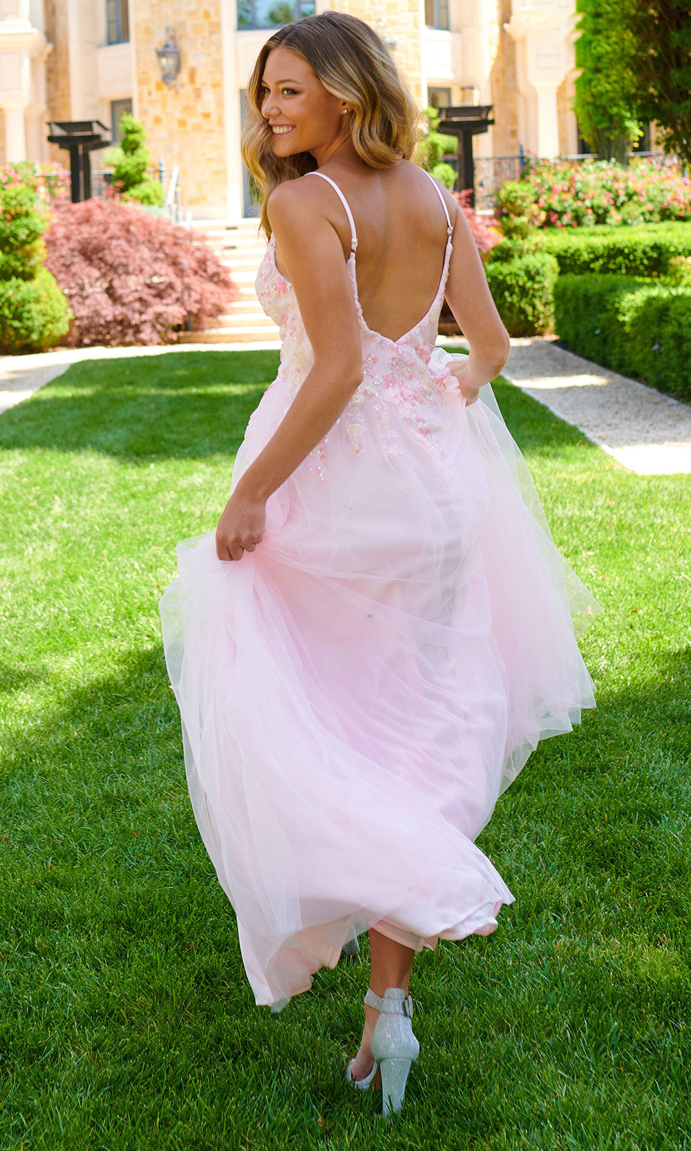 Faviana 11232 - Tulle Spaghetti Strap Layered Dress Prom Dresses