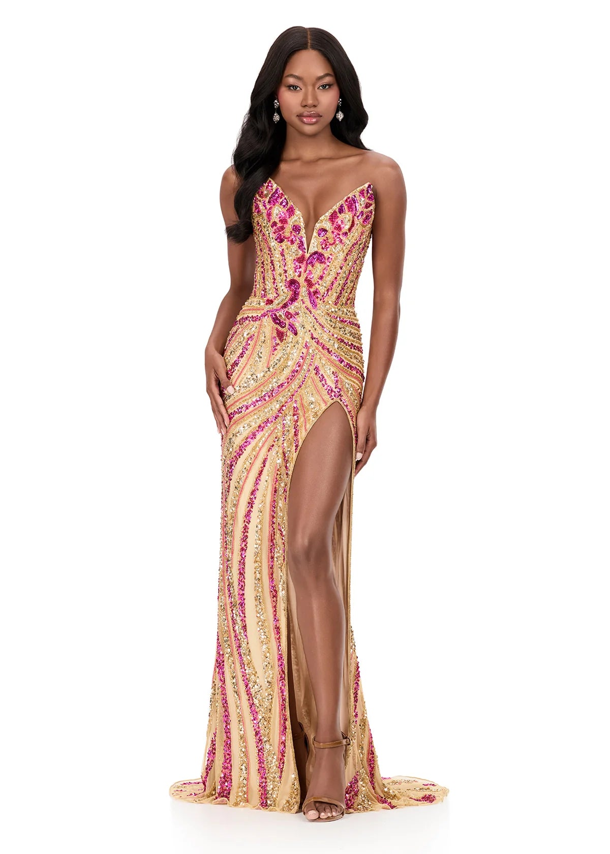 Ashley Lauren 11236 - Strapless Prom Gown