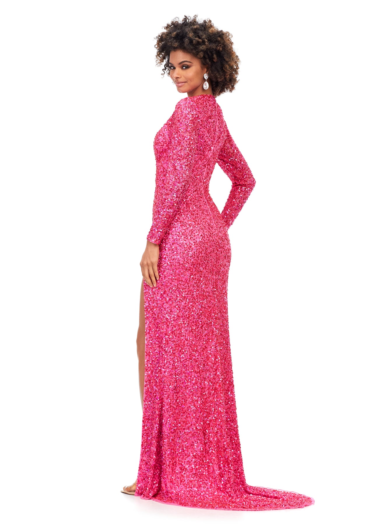 Ashley Lauren 11241 - V-Neck Gown