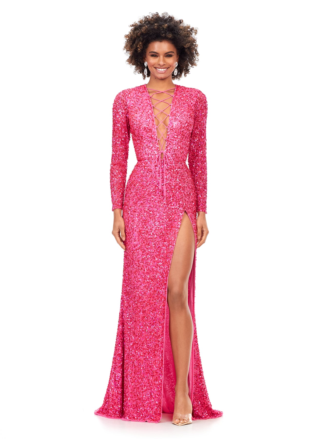 Ashley Lauren 11241 - V-Neck Gown
