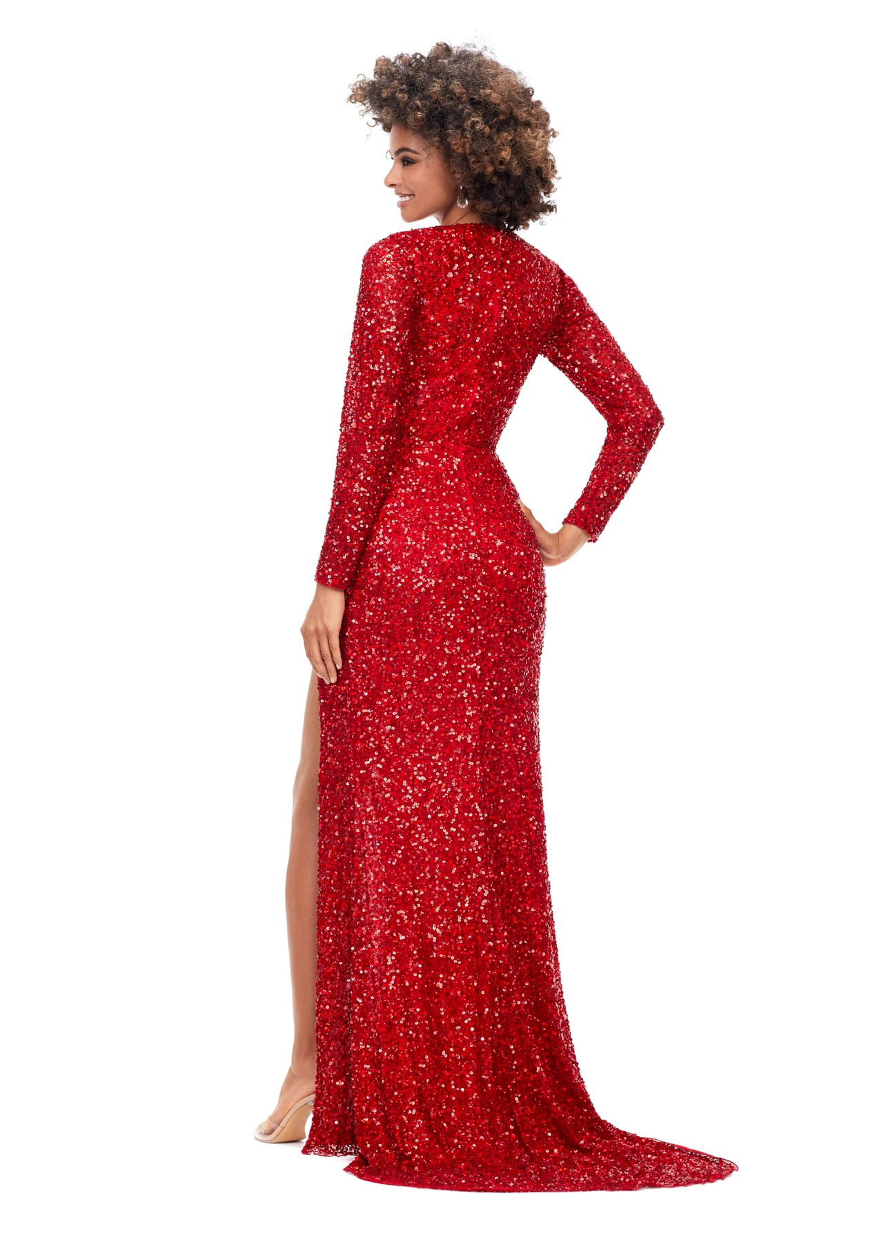 Ashley Lauren 11241 - V-Neck Gown