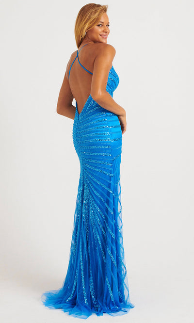 Faviana 11242 - Sparkling Slit Crisscross Back Dress Prom Dresses