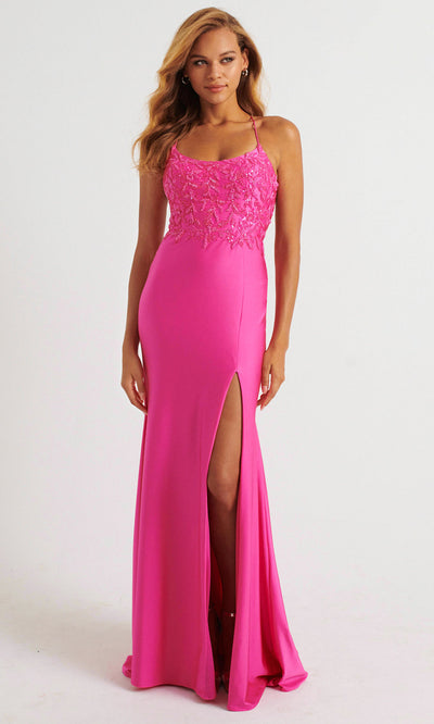 Faviana 11264 - Scoop Neckline Beaded Embellished Dress Prom Dresses