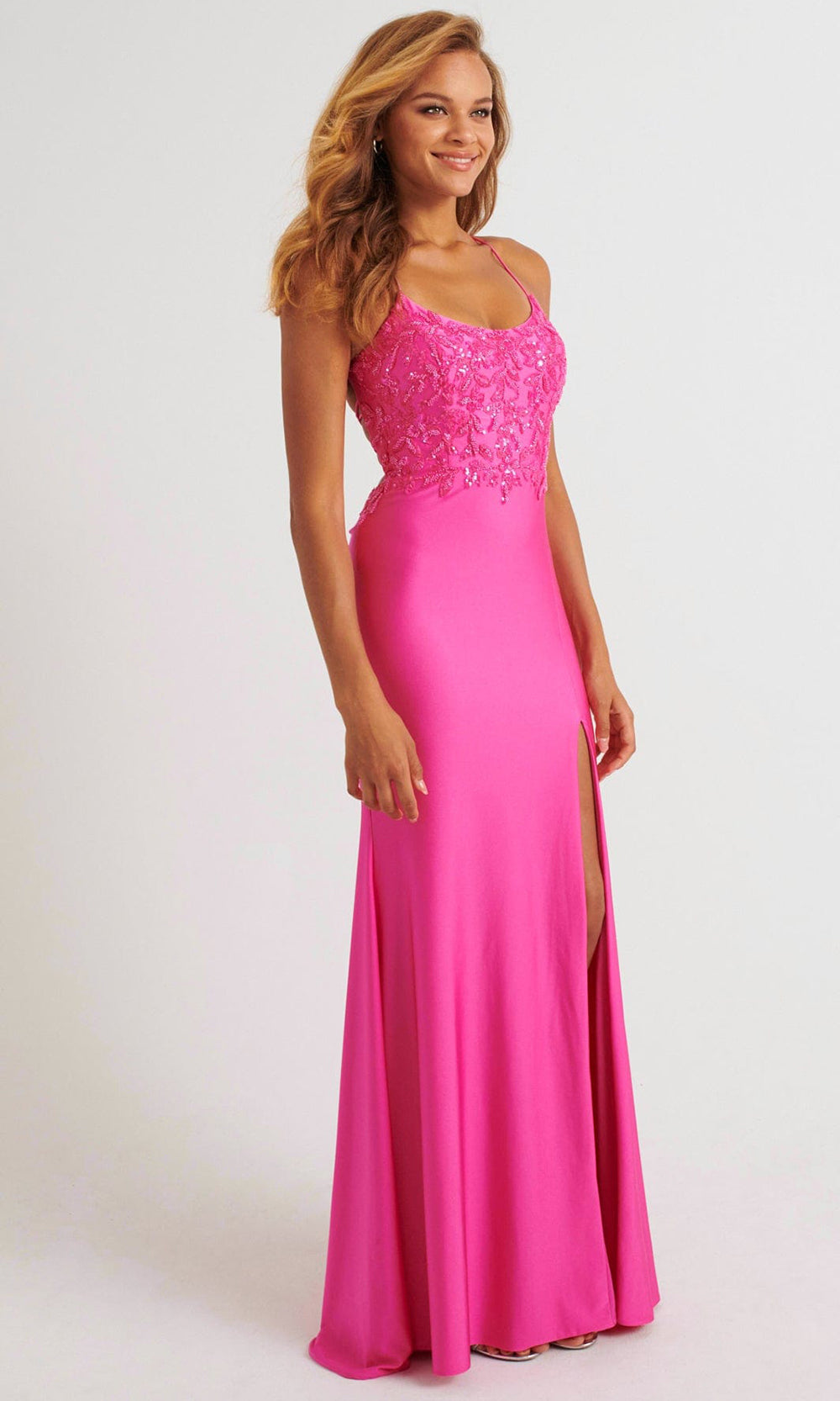 Faviana 11264 - Scoop Neckline Beaded Embellished Dress Prom Dresses