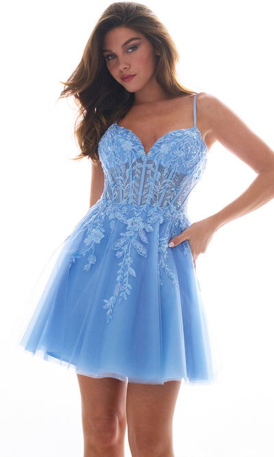 Faviana 11305 - A-Line Corset Bodice Short Dress Homecoming Dresses