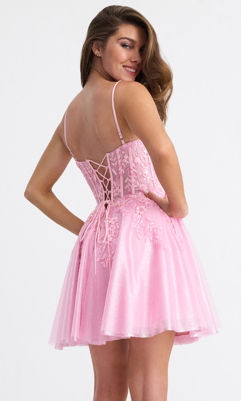 Faviana 11305 - A-Line Corset Bodice Short Dress Homecoming Dresses