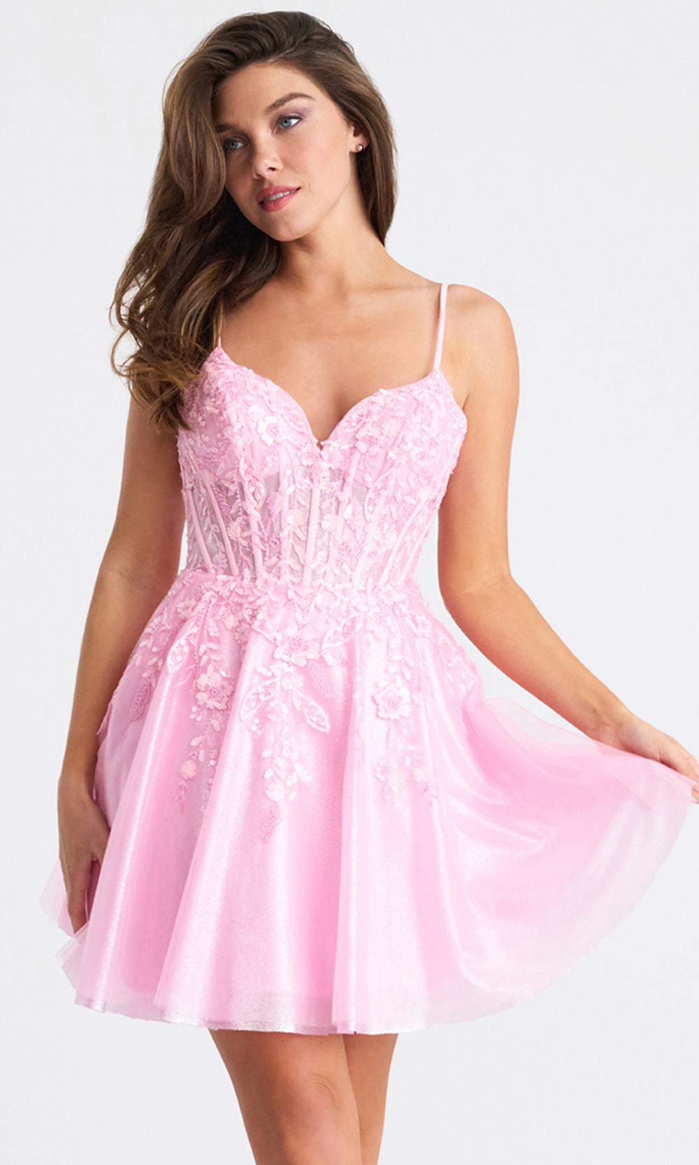 Faviana 11305 - A-Line Corset Bodice Short Dress Homecoming Dresses