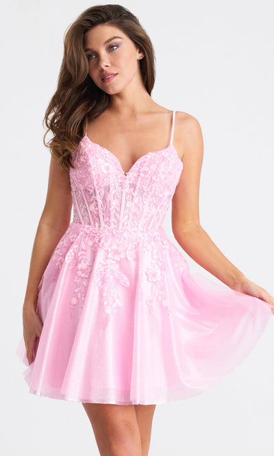 Faviana 11305 - A-Line Corset Bodice Short Dress Homecoming Dresses