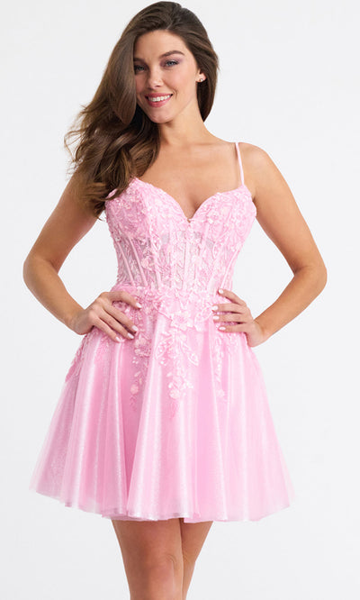 Faviana 11305 - A-Line Corset Bodice Short Dress Homecoming Dresses