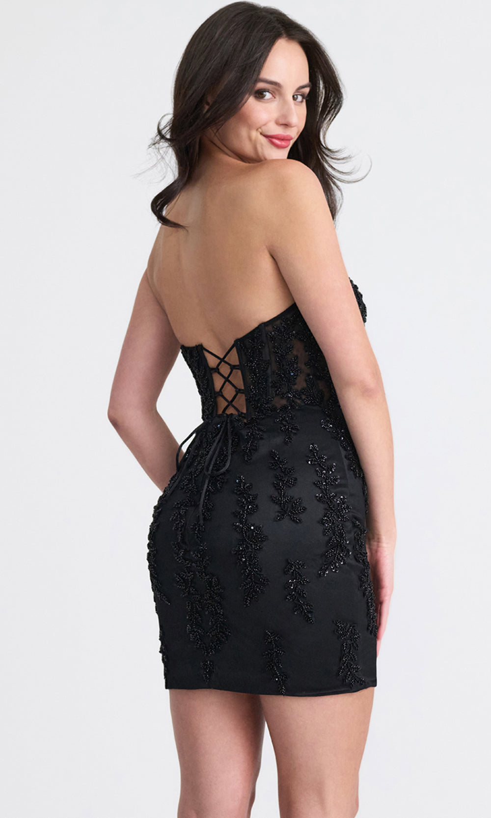 Faviana 11317 - Sweetheart Lace-Up Sheath Dress Cocktail Dresses