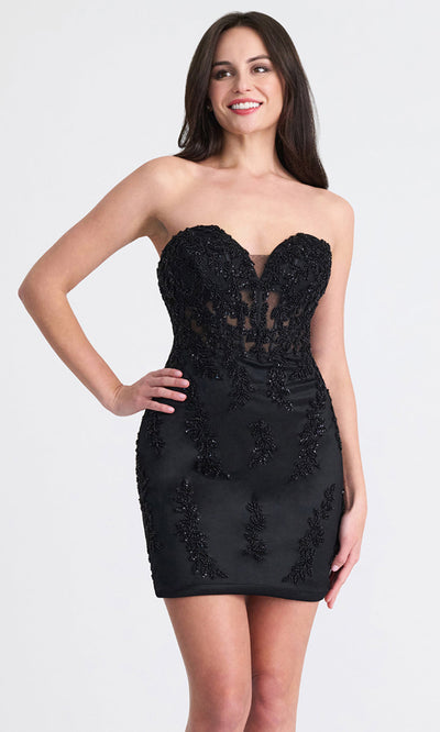 Faviana 11317 - Sweetheart Lace-Up Sheath Dress Cocktail Dresses