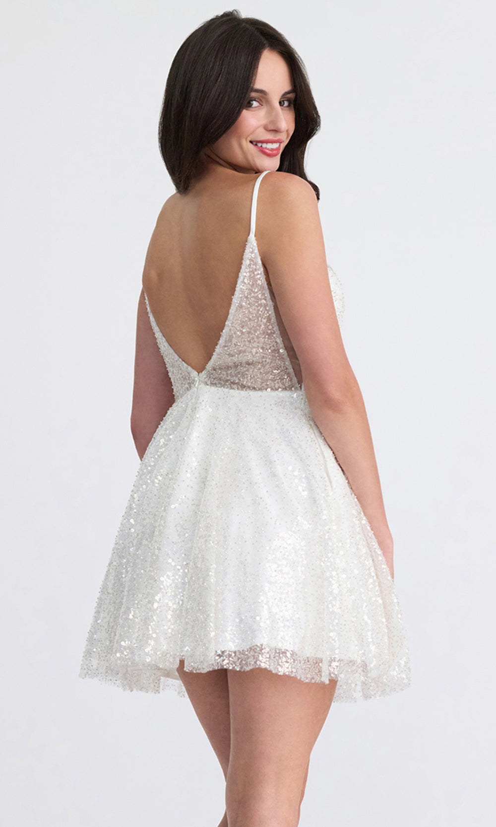 Faviana 11319 - Open Back Sparkling Mini Dress Cocktail Dresses