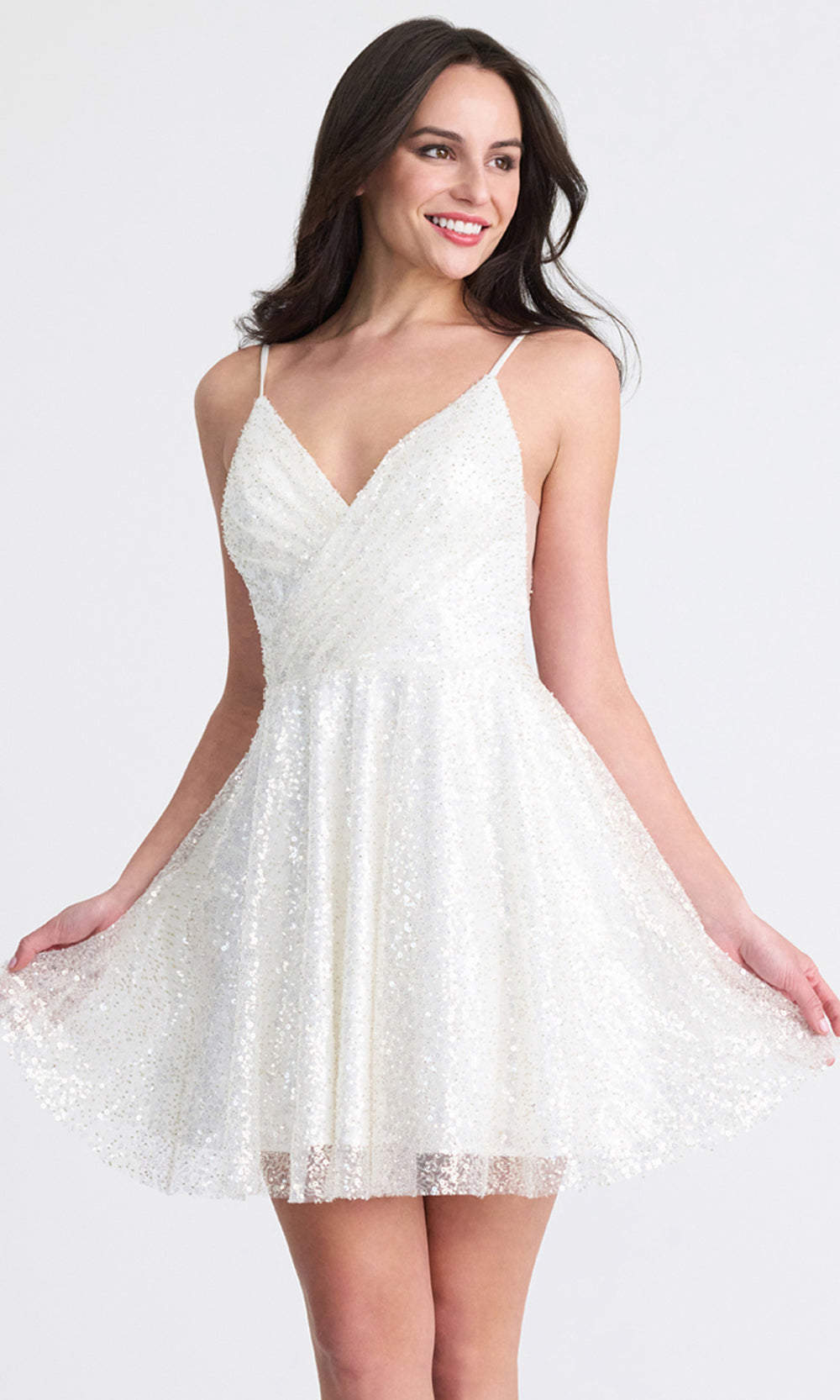 Faviana 11319 - Open Back Sparkling Mini Dress Cocktail Dresses