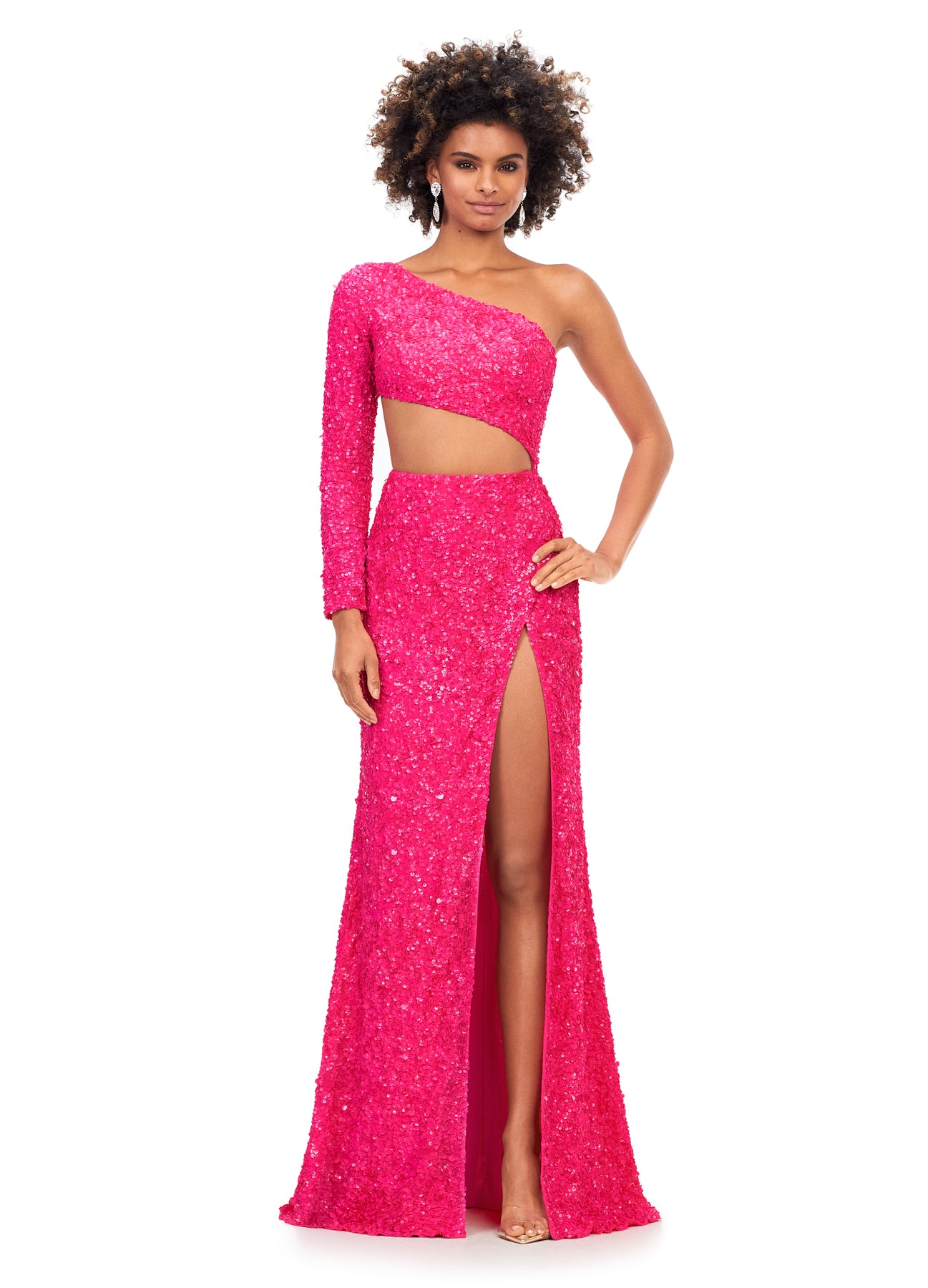 Ashley Lauren 11340 - One Sleeve Gown