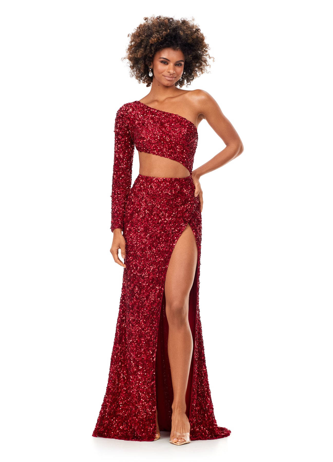 Ashley Lauren 11340 - One Sleeve Gown