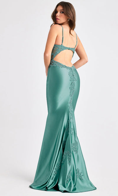 Faviana 11403 - Illusion Mesh Sides Sweetheart Gown Prom Dresses