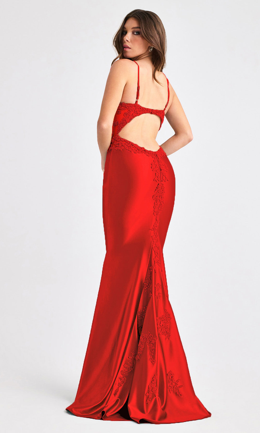 Faviana 11403 - Illusion Mesh Sides Sweetheart Gown Prom Dresses