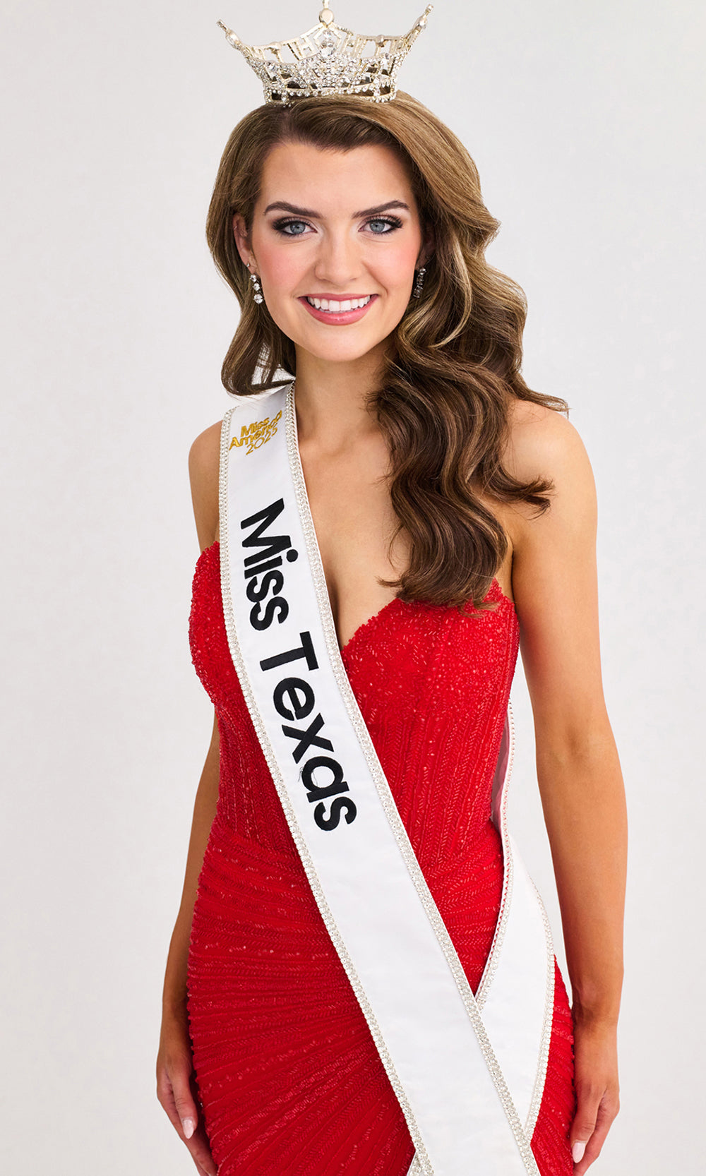 Faviana 11410 - V-Neckline Basque Waist Beaded Gown Prom Dresses