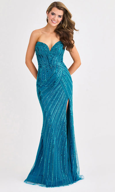 Faviana 11411 - Long Strapless Dress with Beading Prom Dresses