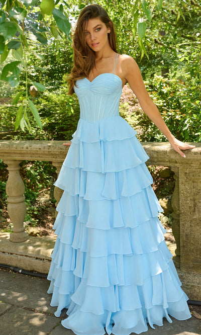 Faviana 11420 - Sweetheart Tiered A-Line Prom Gown Prom Dresses